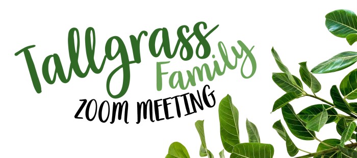 Tallgrass Zoom Meeting