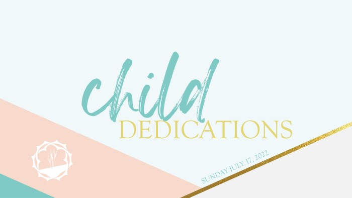 Child Dedications